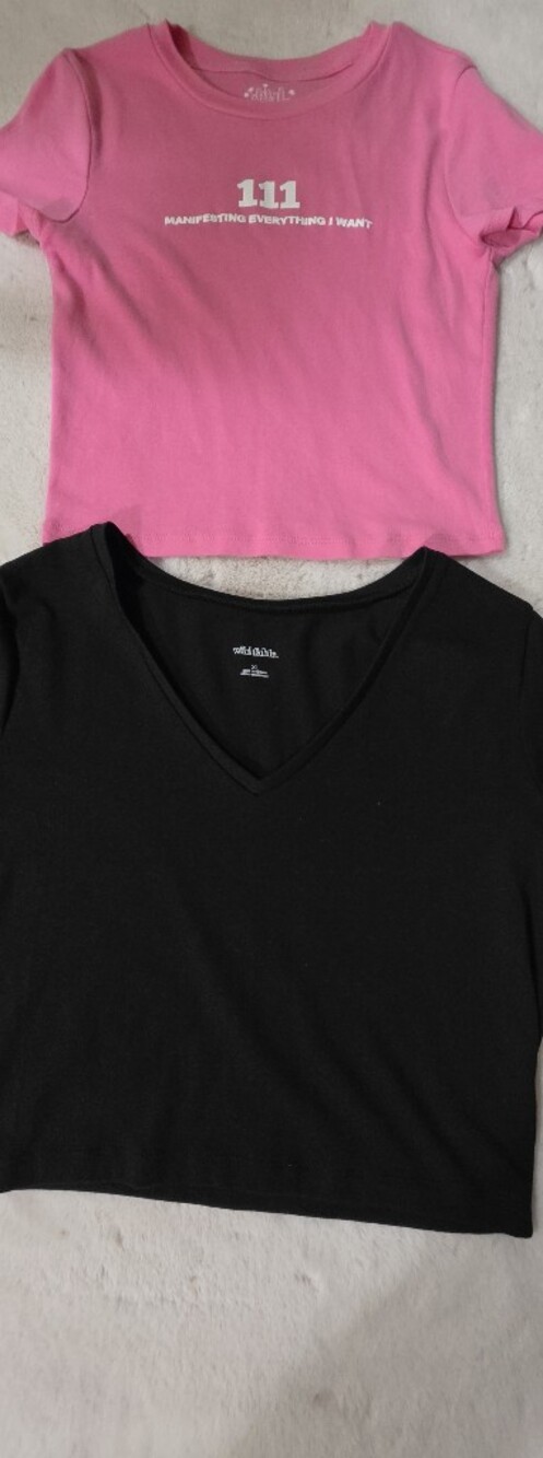Black &Pink Tee  set of 2